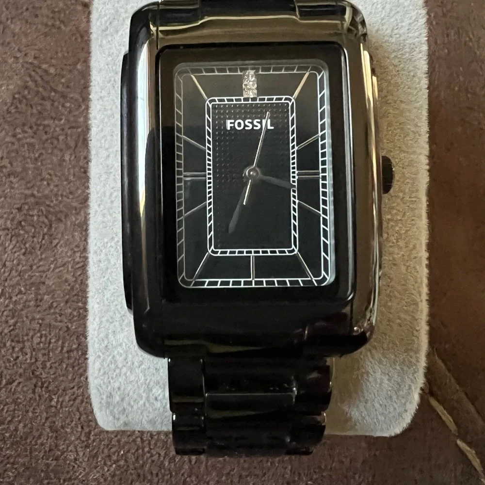 Fossil Ce-1032 251011 Black Stainless Steel Analog Dial Quartz Wrist Watch - Picture 3 of 10